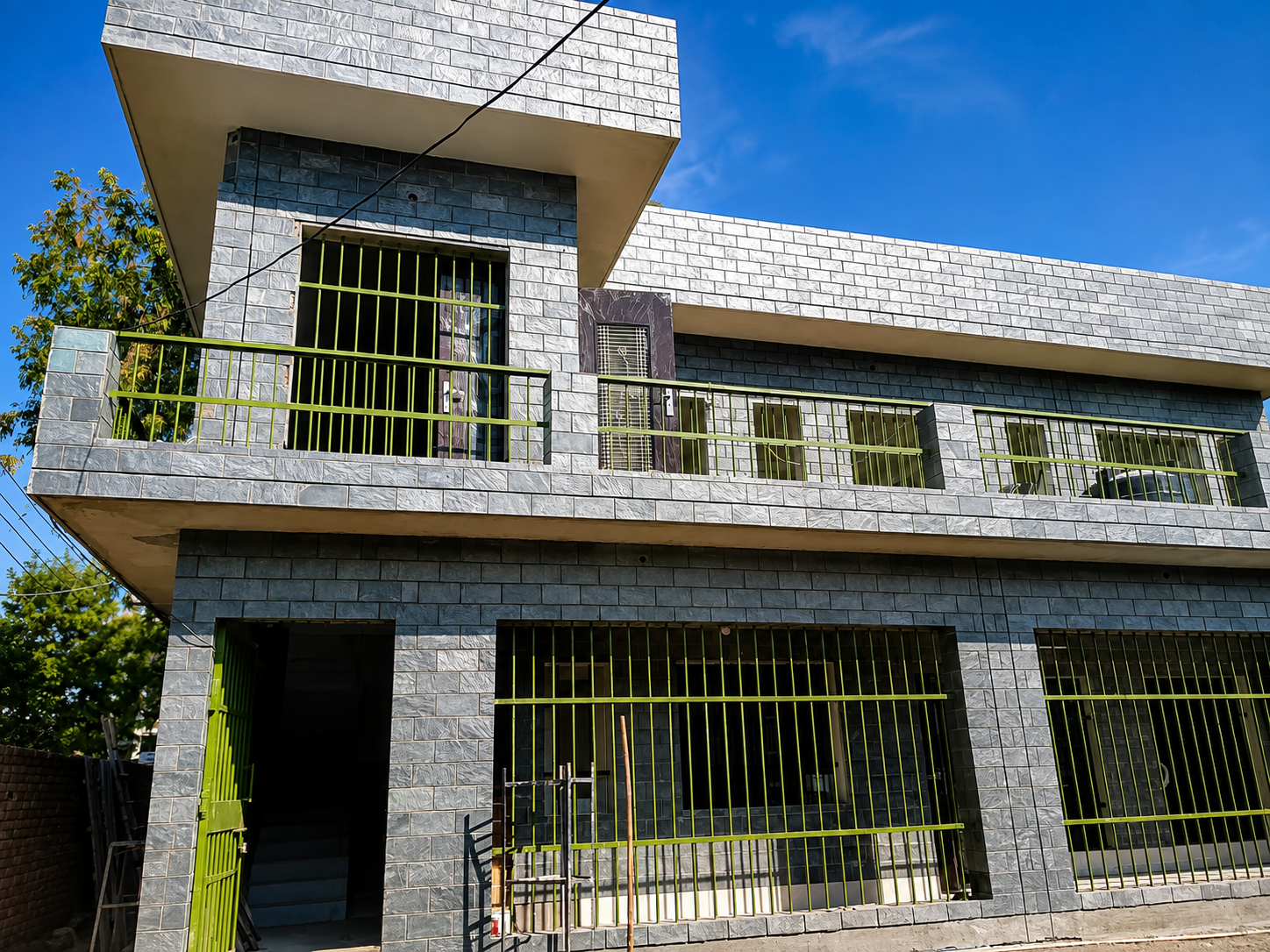Custom iron security window grills and balcony balustrade by Lotey Metalcrafts